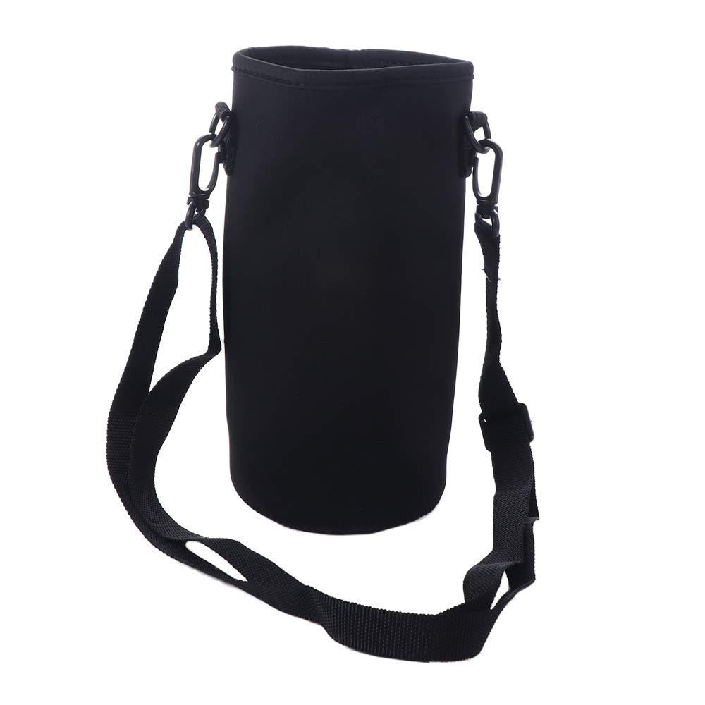18/36/64oz Sport Cup Covers Bag Neoprene Strap Water Bottle Cover Bag Black Insulated Water Bottle Carrier Water Bottle