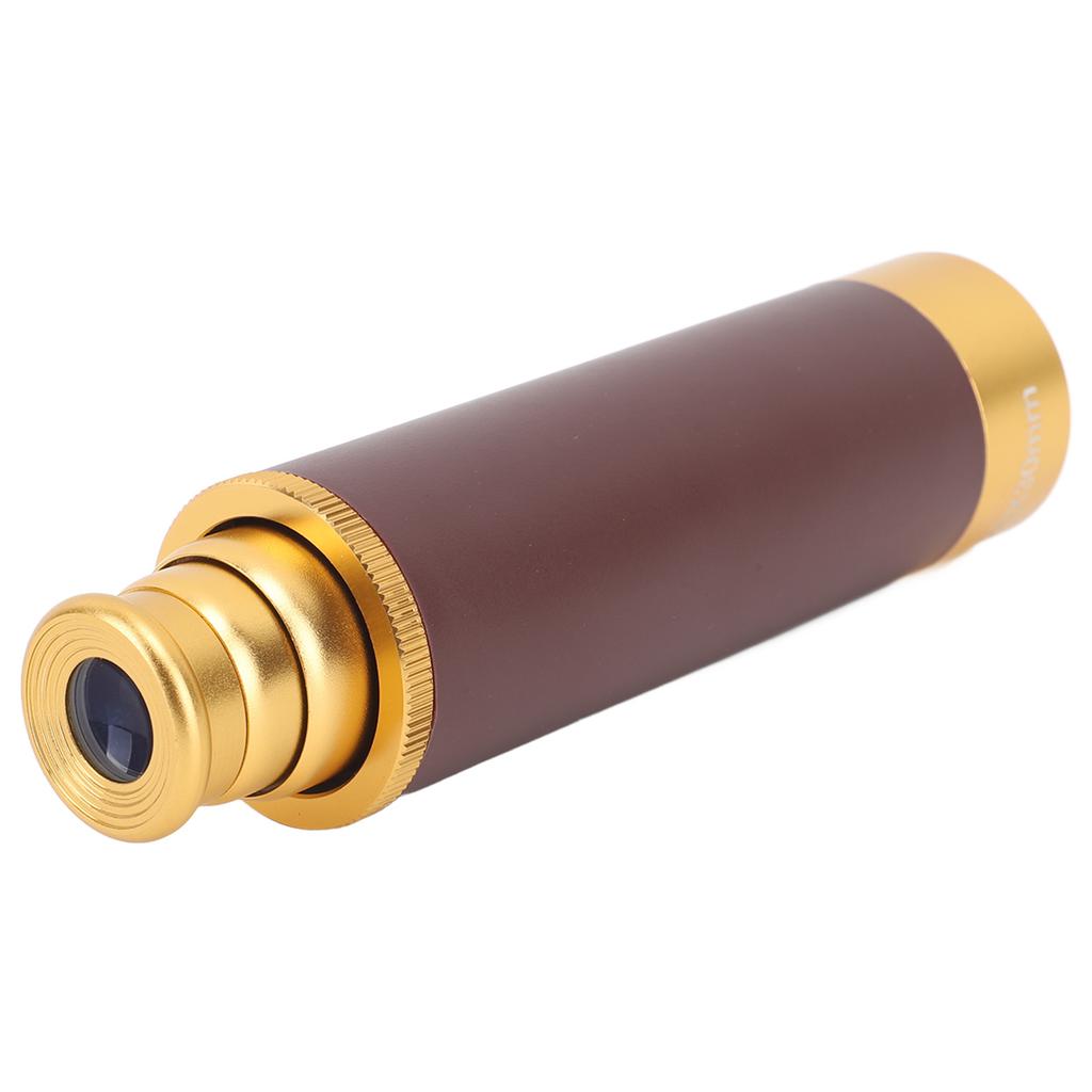 Pirate Monocular Telescope Handheld Monocular Telescope Compact Zoomable Metal Body 25x30 Collapsible 126m/1000m for Traveling