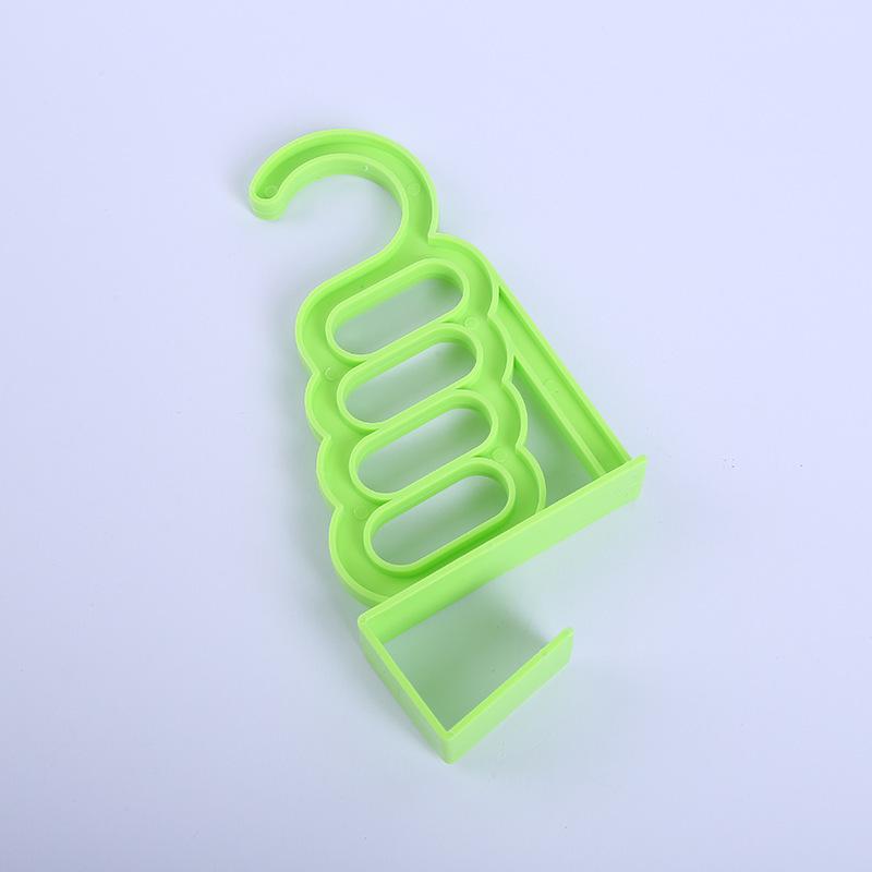 1 5-hole Door Hanging Folding Clothes Hanger Door Back Hook Multi-function Clothes Drying Rack Wardrobe Storage Artifact