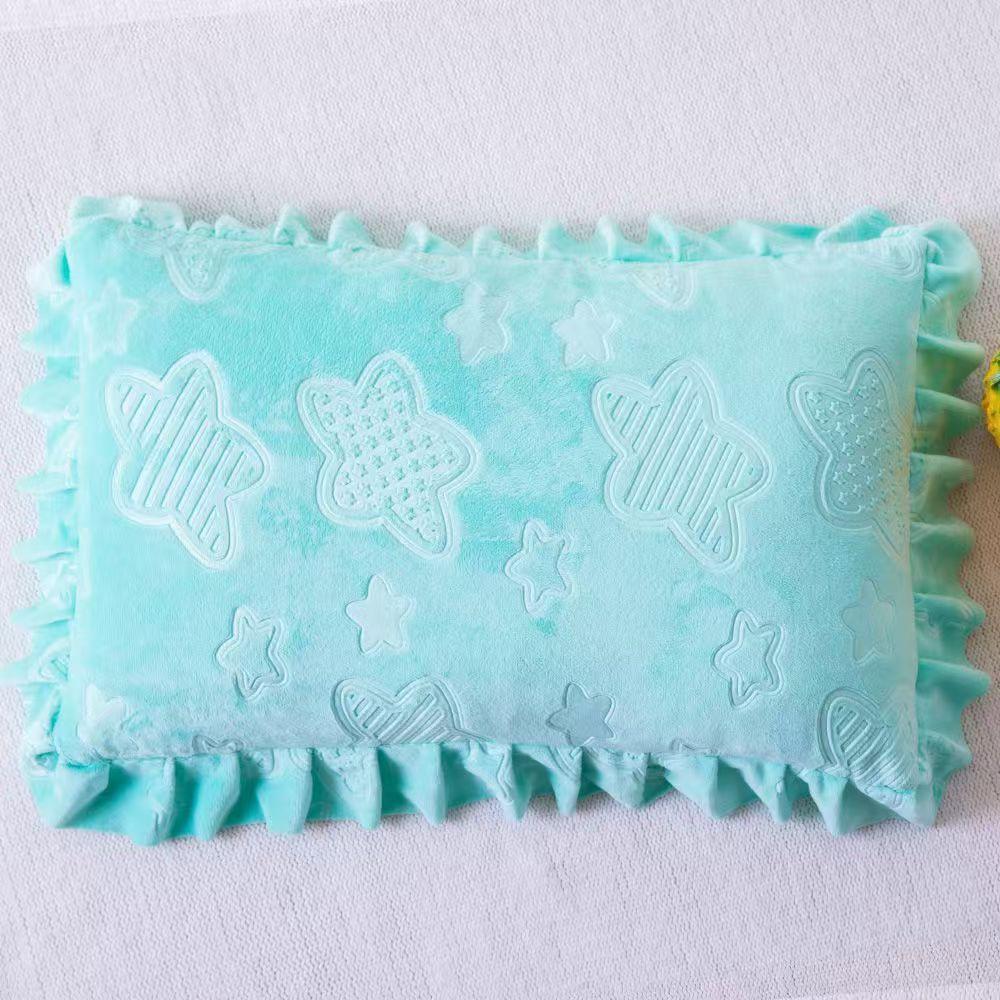 

Подушка с цветочным краем из кристального бархата и зимним бархатным утеплителем, моющаяся и формованная, набор подушек 40*60cm