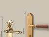 Vintage-Style Zinc Alloy Mute Door Handle for Bedrooms