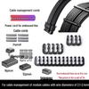 Transparent Nylon Braided Cable Organizer Clip with Embossed Line Management for Computer Power Cords