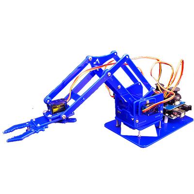 4 Dof Demontage Acryl Mechanische Arm Roboter Manipulator Klaue Für Maker Lernen Diy Kit