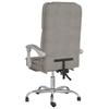 Office Chair with Massage Function Taupe Fabric