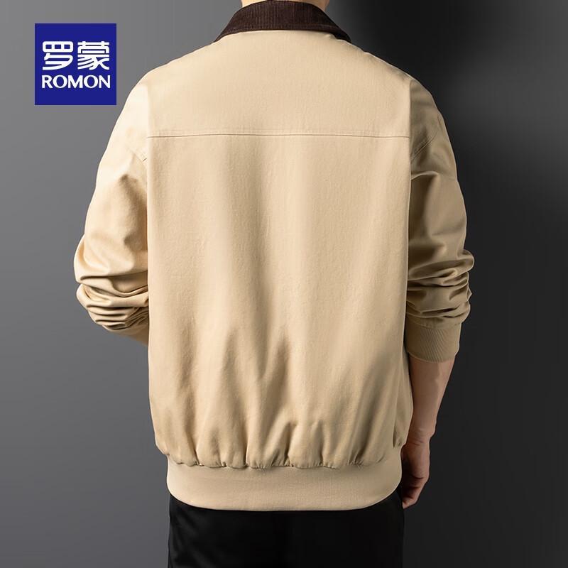 ROMON Men's Pure Cotton Corduroy Lapel Jacket 5J582305