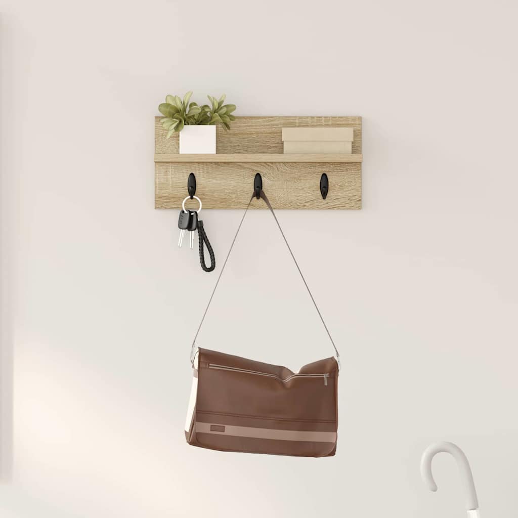 Wall Mounted Nightstand Wall Bracket Sonoma Oak
