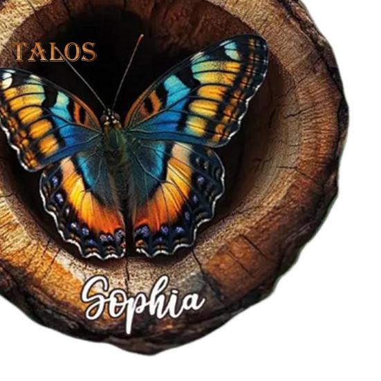 Ovale Acryl-Tier-Hängedekoration, 2D, flaches Waldtier, Weihnachtsbaum-Hängeornament, Auto, Schlafzimmer, Tieranhänger, Wohnzimmer, Schlafzimmer, Tier