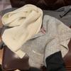 Sciarpa Vintage in Maglia da Donna Autunno Inverno Stile Coreano Versatile Calda Ispessita Sciarpa da Collo Studentesca Modello da Coppia