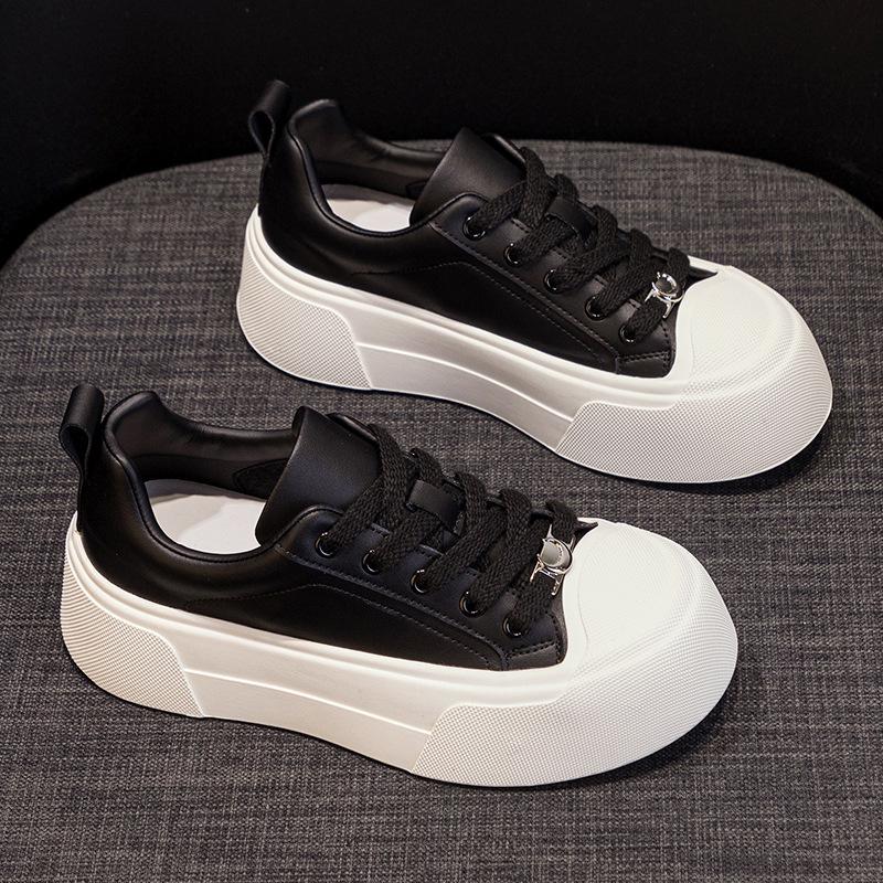 Soft sole heightening little white shoes women's 2025 new popular versatile spring and autumn breathable thin casual sports board shoes women