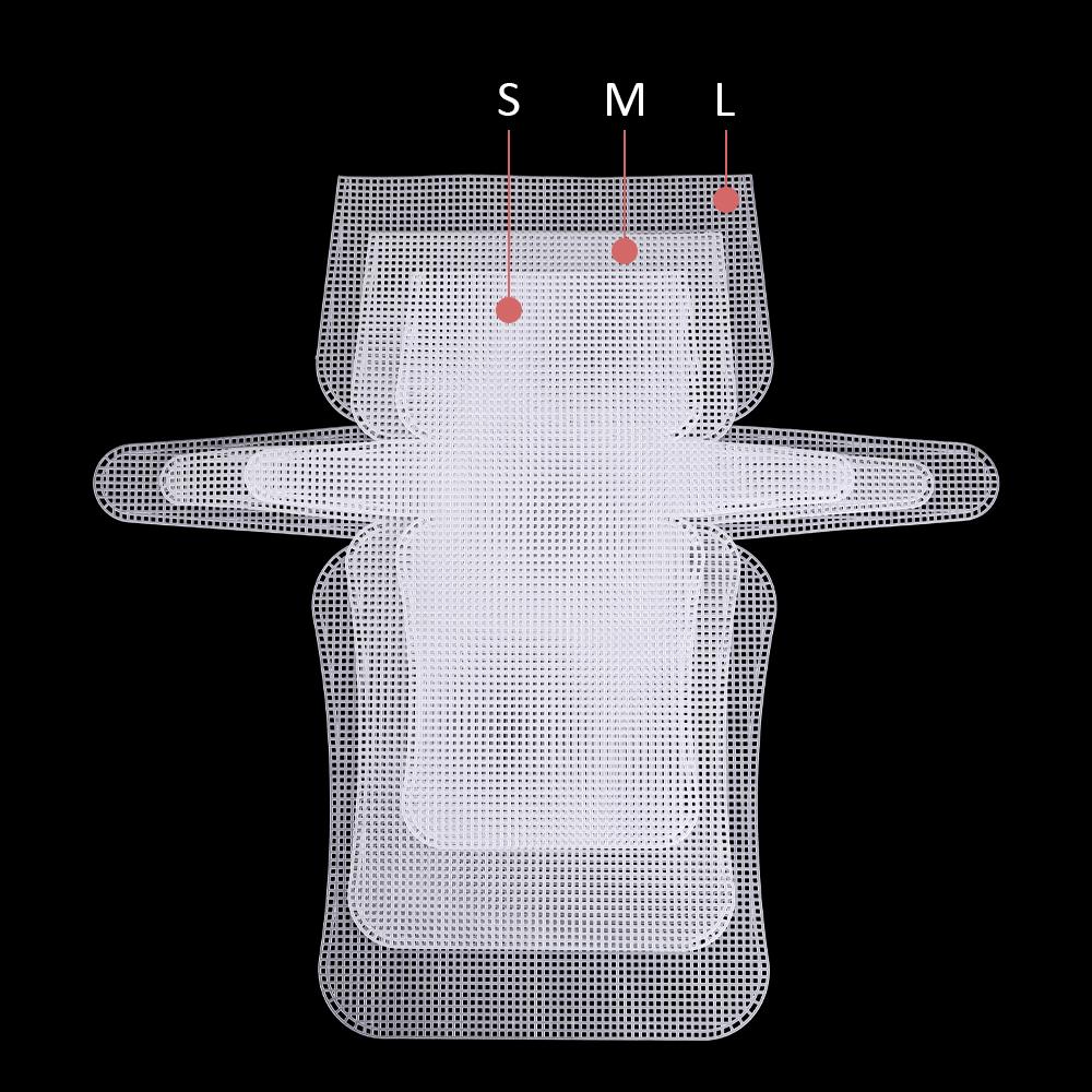 

1set DIY white plastic mesh sheet template, DIY mesh shaping material stencil, hand weaving crochet yarn bag stencil mold set