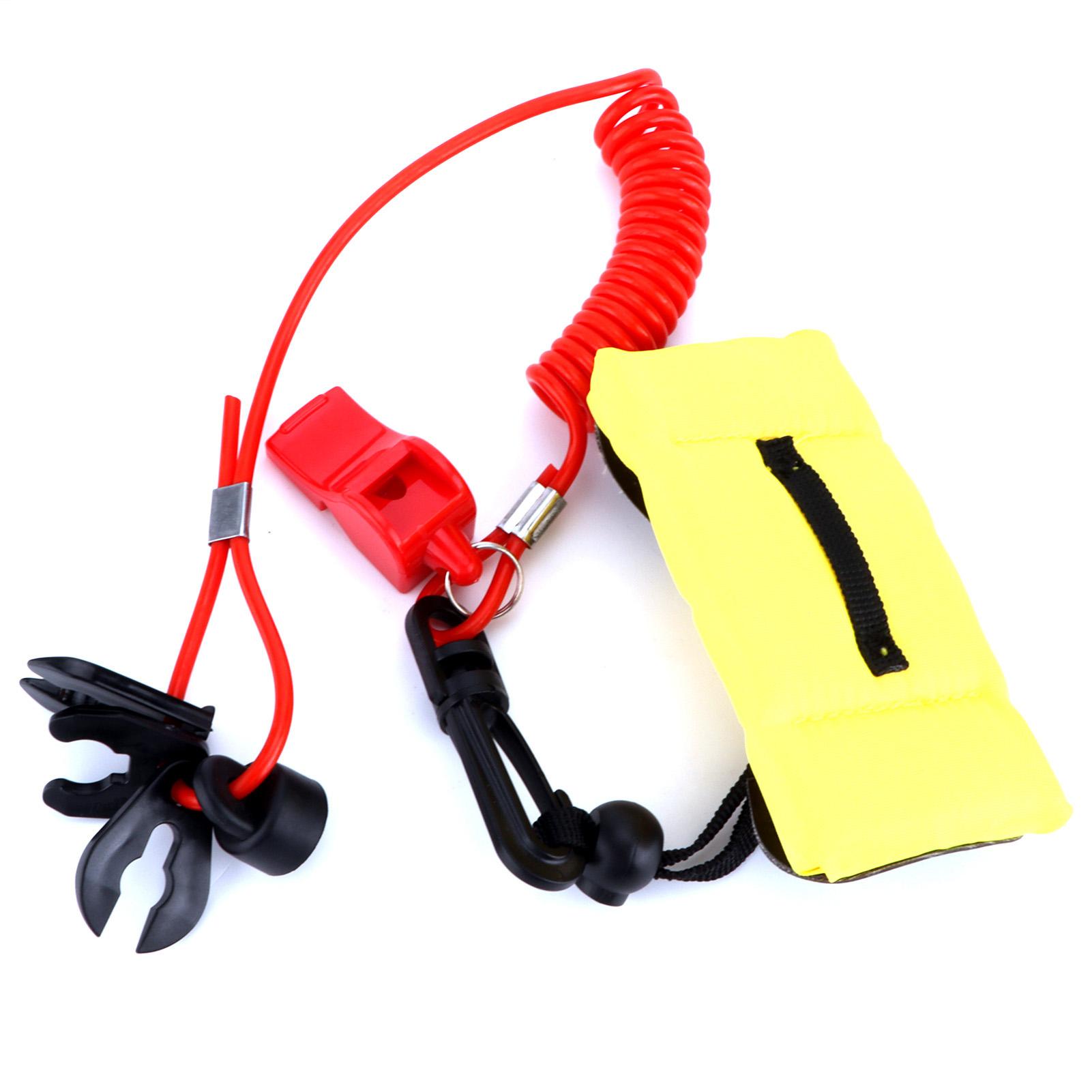 

Marine Motor Kill Switch Key Set Emergency Flameout Retractable Flexible for Outboard Engine Yacht