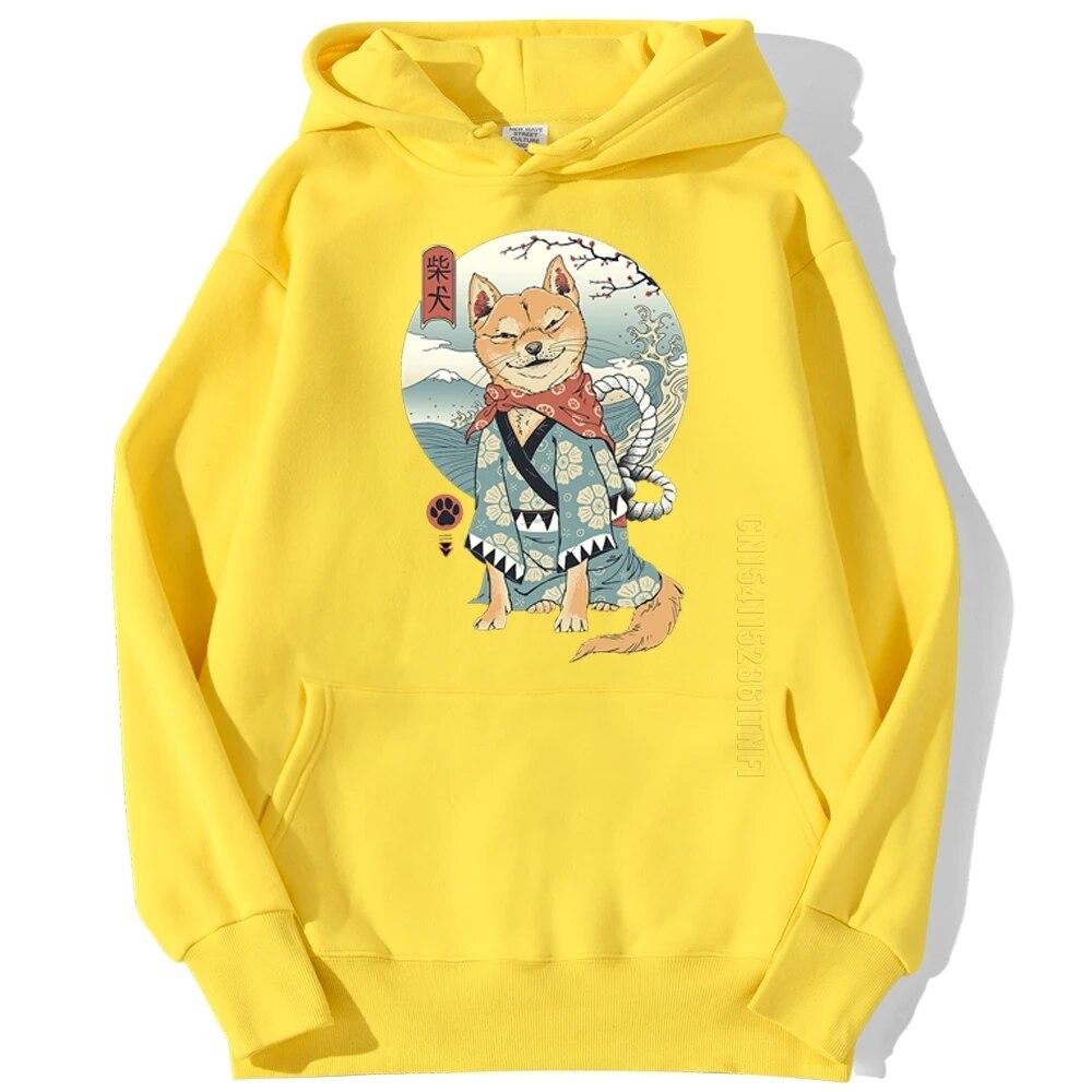 

Толстовка с принтом Шиба-ину, унисекс, модная дизайнерская уличная одежда, забавный осенний теплый мужской пуловер 4XL