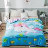 1Pcs Cartoon Dinosaur Duvet Cover 100% Cotton Skin-friendly Breathable Zipper Quilt Cover for Kids Boys Girls Bedroom Decor