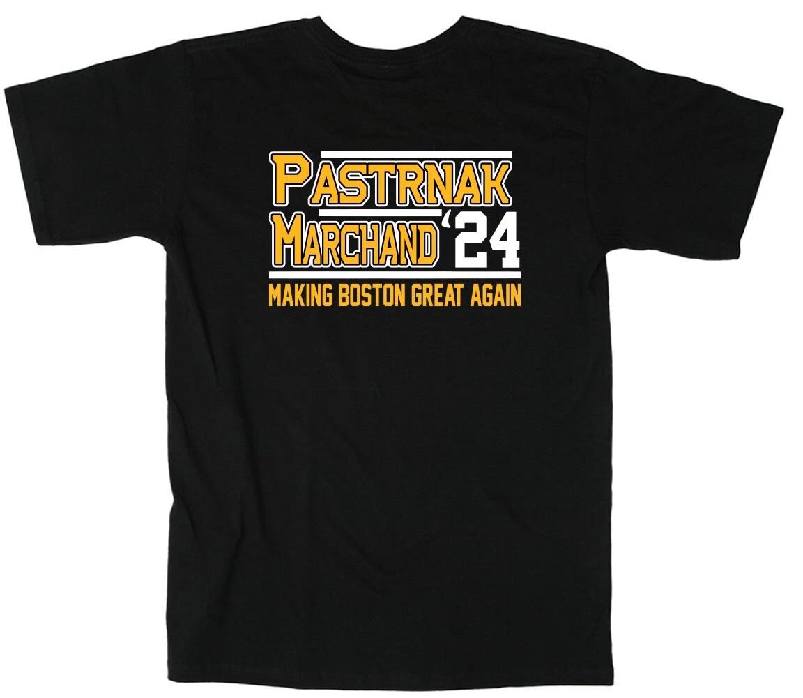 David Pastrnak Brad Marchand 2024 jersey Short Sleeve T-Shirt XL