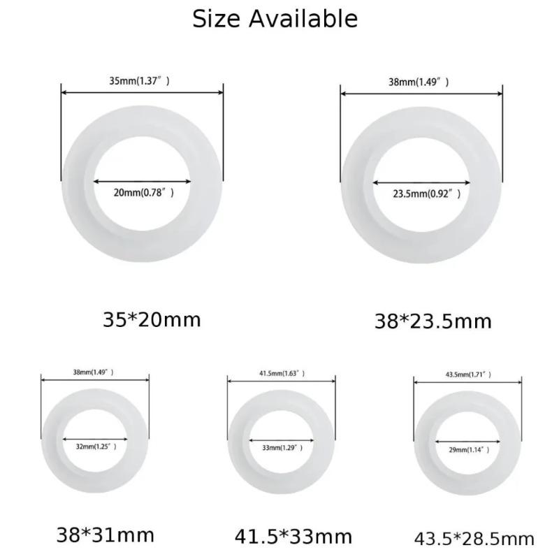 2PCS Silicone Sealing Gasket Ring Anti-Leakage Sewer Floor Drain Seal for Bathtub Sink Pop-Up Plug Cap Washer Replacement