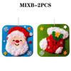 1-4PCS Christmas DIY Embroidery Kit Handmade Sewing Needlework Kids Craft Set Holiday Gift Home Decoration Room Decoration