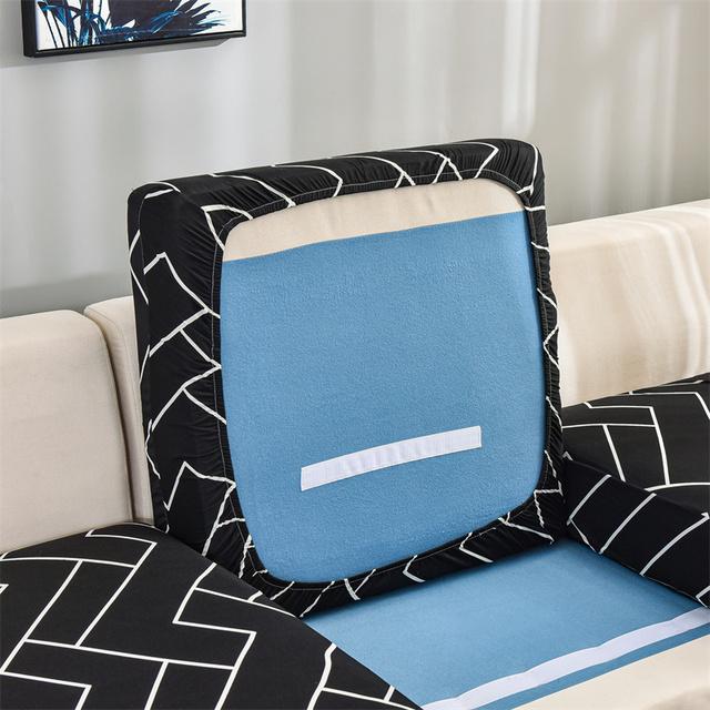 Spandex Sofa Seat Cushion Cover Chair Cover Pets Kids Furniture Protector Elastic Washable Removable Slipcover