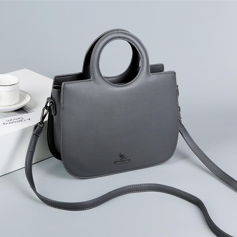 Borsa a Mano Anello Vintage Borsa a Spalla Semplice All-in-one Borsa Tote Grande Capacità Borsa a Tracolla Piccola Senso Avanzato