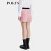 PORTS Women's Elegant Striped Tweed Casual Shorts
