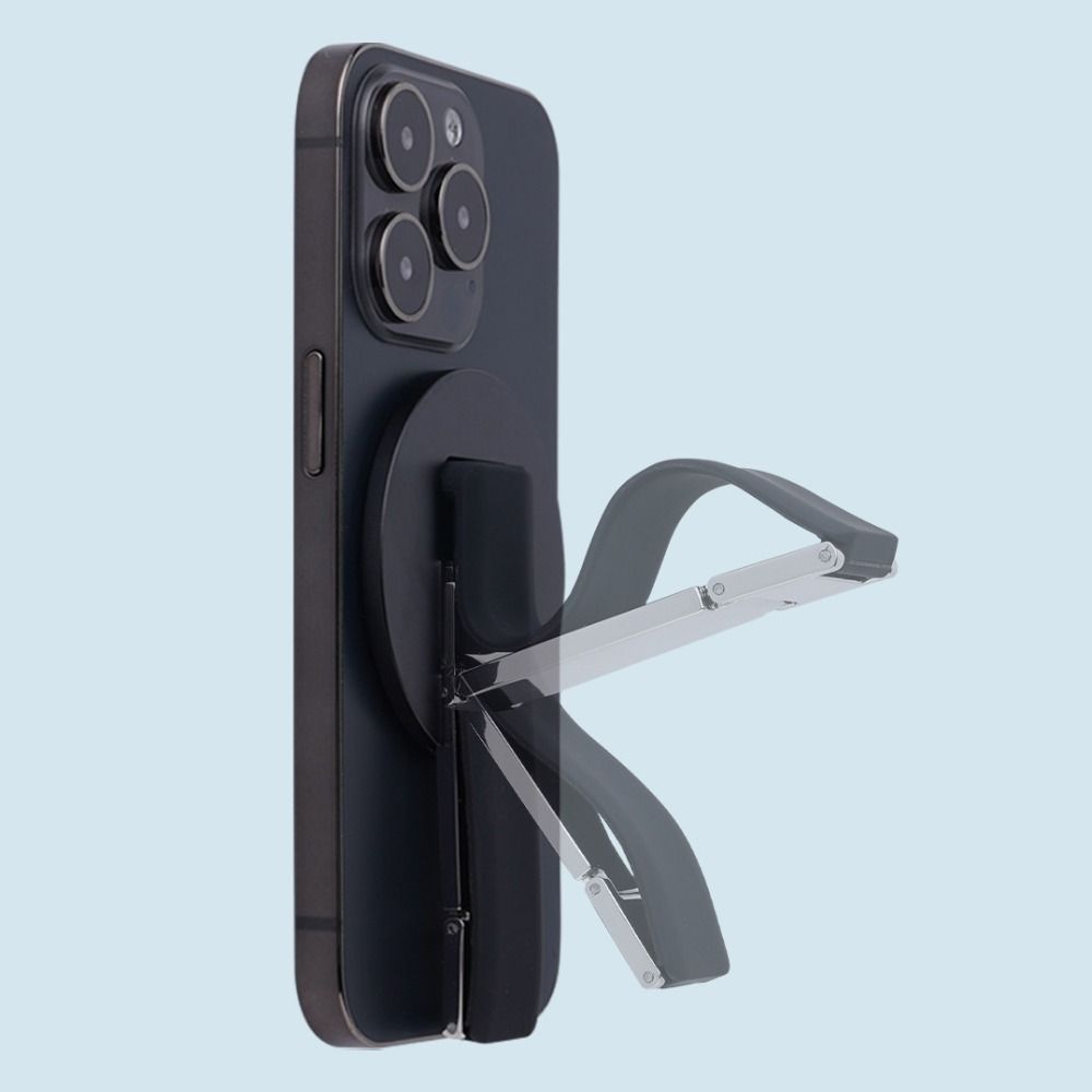 Support de téléphone magnétique pliable Anneau de doigt en silicone Support Sangle de maintien pour doigt de téléphone Pour MagSafe