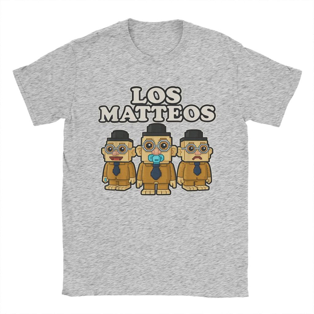 Los Matteos Funny Mateo Italian Brainrot Kids Gaming Meme T-Shirts Men Humorous 100% Cotton Tee Shirt O Neck Short Sleeve Tops