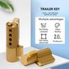 With 2 Keys Trailer Coupling Lock Heavy Duty Lock Cylinder Security Anti-Theft  Lock  Trailers