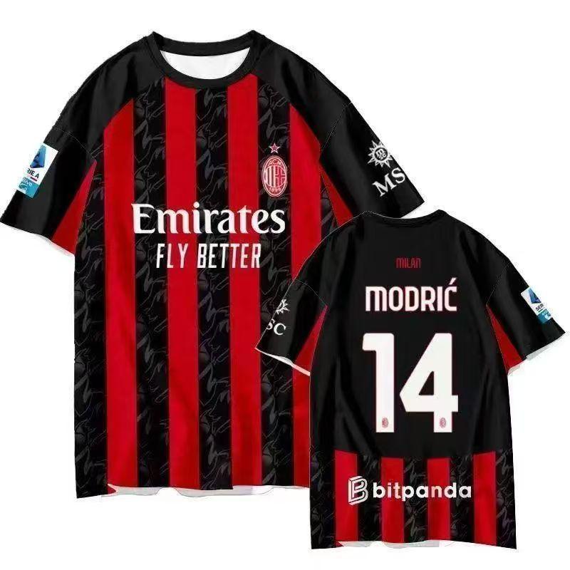 AC Milan 2025-26 Home Jersey: Fan & Player Versions with 10 Leão & 22 Kaká Printing XL