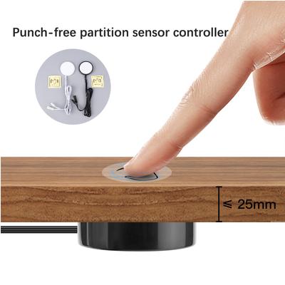 Wireless Touch Sensor Switch Penetrable 25mm Wood Panel 12V-24V LED Light Switch Control Hand Sweep Control Touch Dimmer