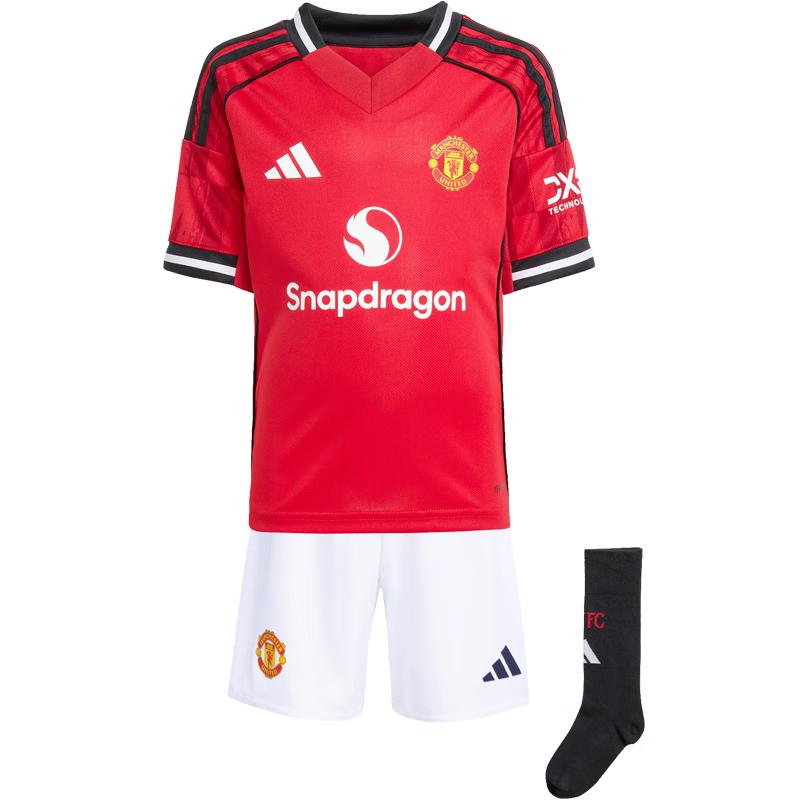 Adidas Kids  Manchester United 25/26 Home Football Mini Kit 110