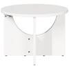 White Coffee Table 50 x 50 x 35 cm Solid Pine Wood
