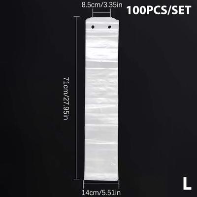 100 Piezas Bolsa Desechable para Paraguas Transparente Impermeable Cubierta de Plástico para Paraguas Para El Vestíbulo Entrada Bolsa para Paraguas