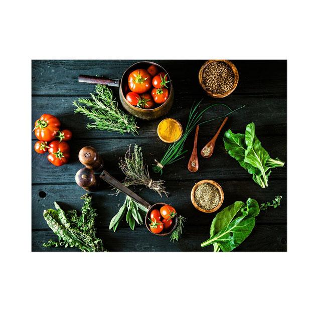 

Винтажная кухня с ягодами, приправа, натуральные овощи, кухонная утварь, печать на холсте, настенная живопись для ресторана, домашний декор, постер 30x40cm No Framed белый