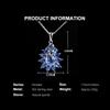 Gorgeous Luxury natural kyanite 4.25ct pendant 925 sterling silver necklace fine jewelry for women Anniversary and banquet gifts