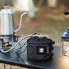 Black Canister Bag Multi-Purpose Portable Tank Storage Bag Hanging Drawstring Bag Camping Picnic Accessories