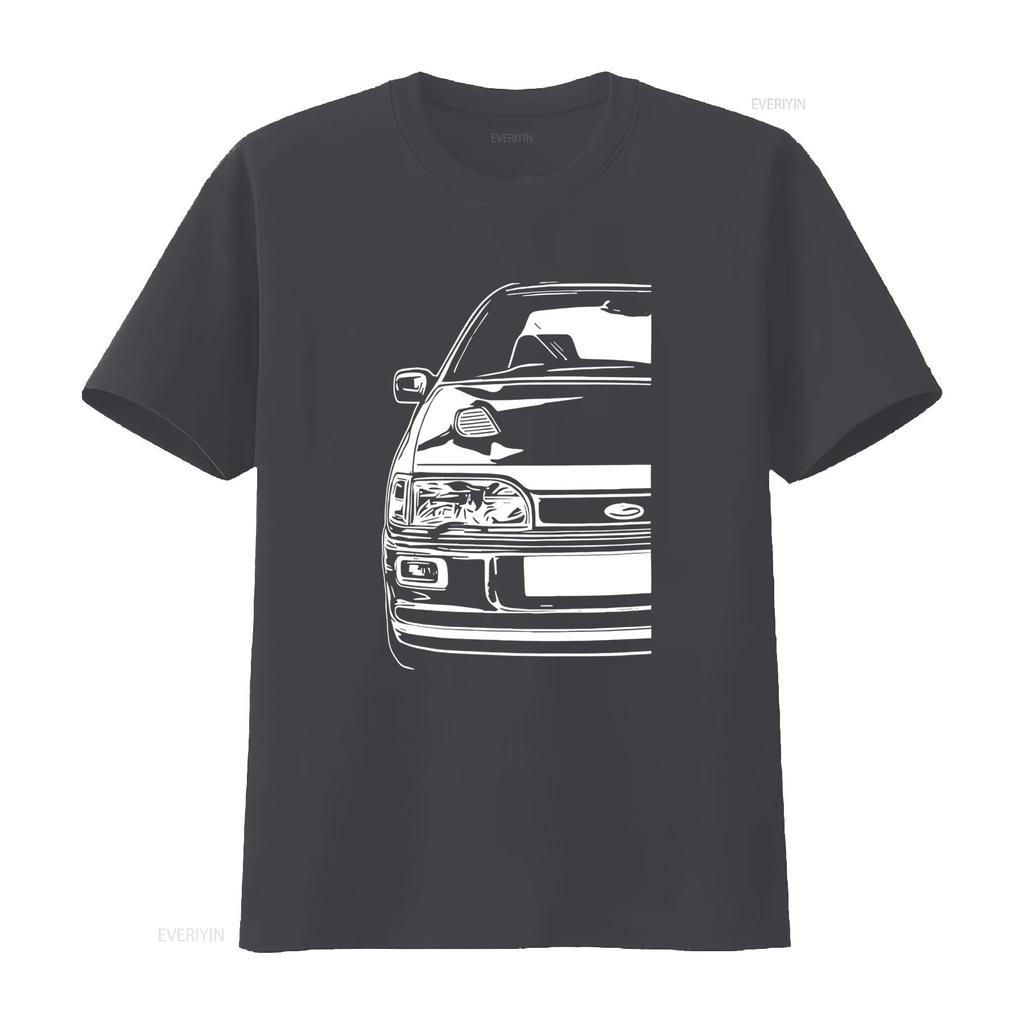 Klassisches Auto Sierra Rs Cosworth Sapphire 4dr T Shirt Oberteile Grafik Sho Vintage Washed Casual Top For Everyday Wear