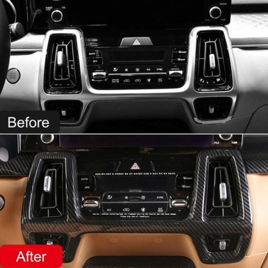 For Kia Sorento    Center Console Air Vent Outlet aA/C Cover Trim
