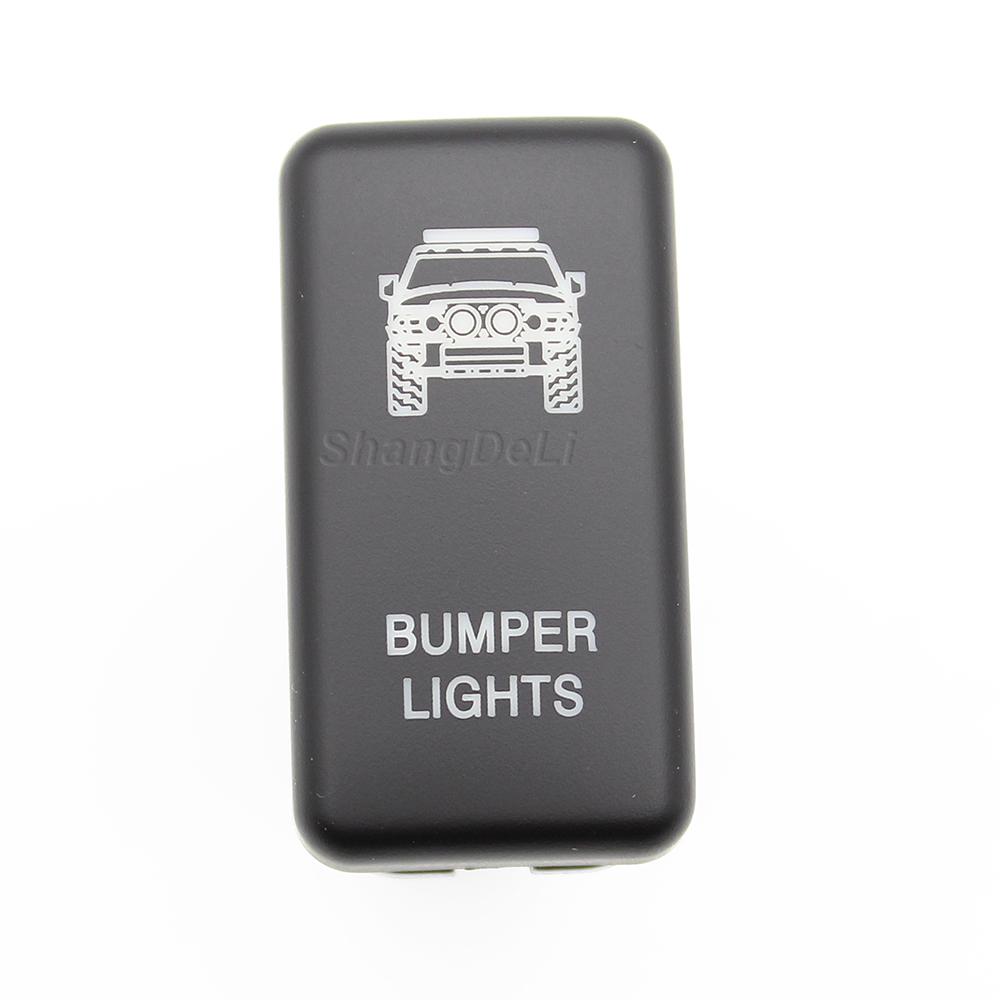 LED DRL Light Bar Push Button Bumper Lights Switch For Toyota Land Cruiser Hilux Prado 120 FJ CRUISE 12V 2A
