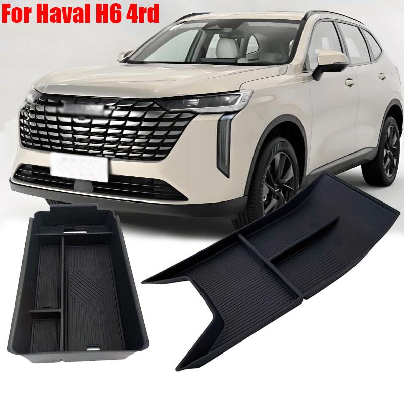For Haval H6 4rd 2026 2025 HEV PHEV NEW H6 Accessories Car Central Console Armrest Storage Box Container Organizer Holder Tray