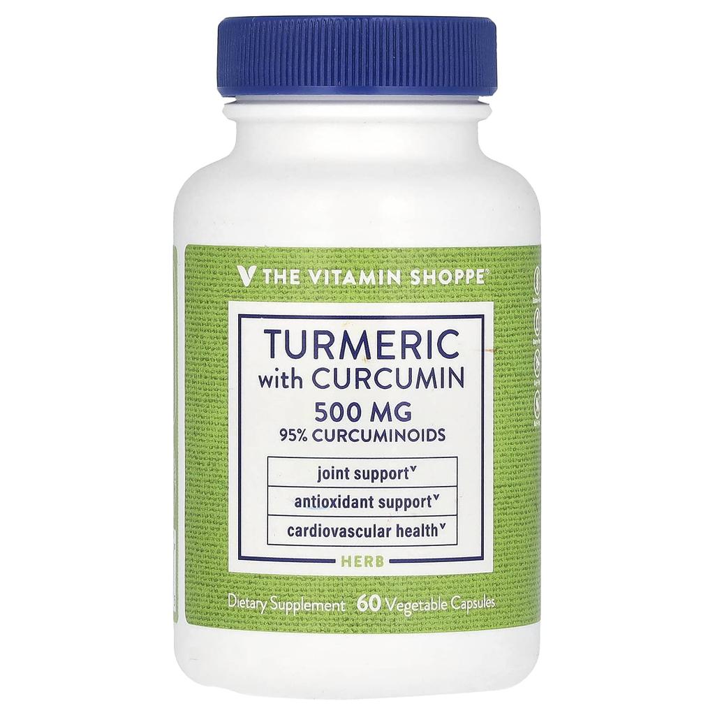 Gurkemeie med Curcumin, 500 mg, 60 vegetariske kapsler