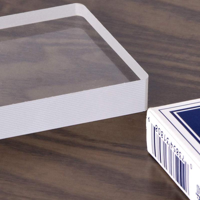 Top Clear Crystal Ice Block Glass Omni Deck Playing Cards Close-Up Magic Tricks Acrylic Entertainmen