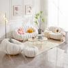 Pumpkin-Style Sofa,Modern Living Room Lounge Sofa for Small Apartments,Salon Reception Seating,Comfortable Soft Cushion Home