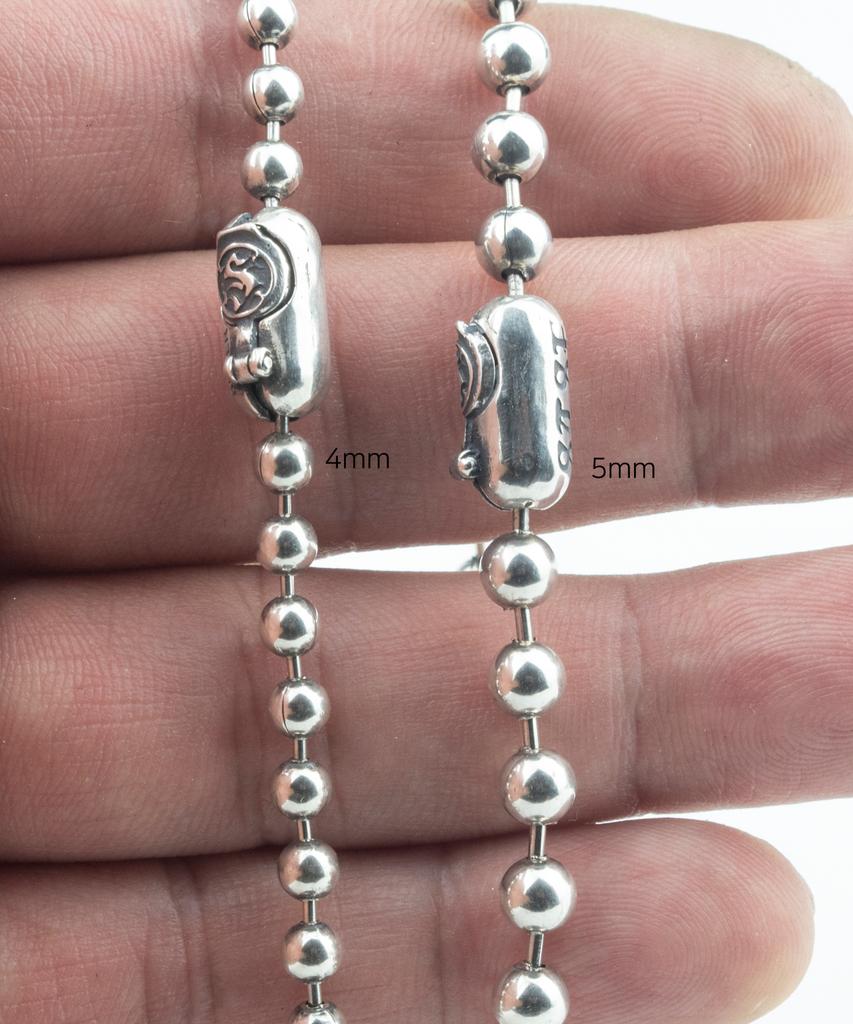 Sheen666 Ball Chain Silver Bracelet 6Mm