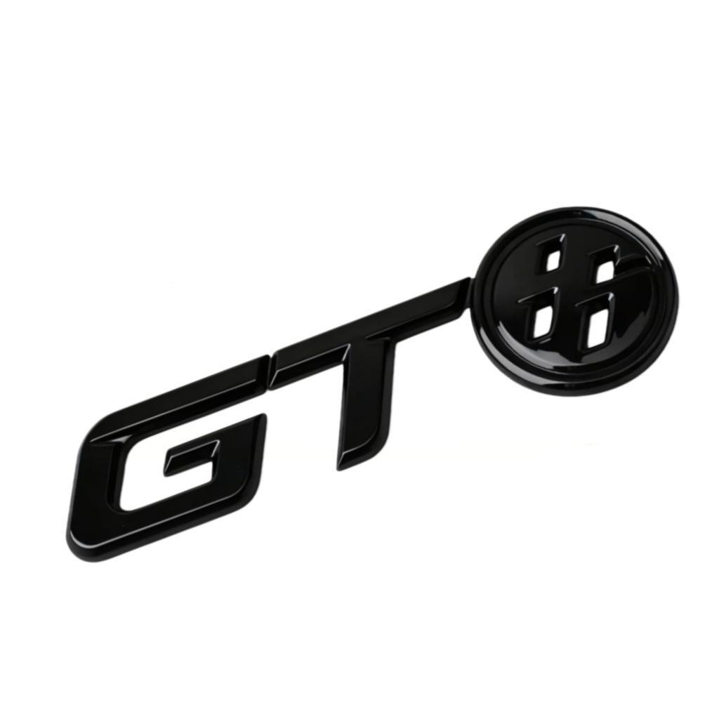 1Pc 3D Metal GT Logo Car Hood Fender Trunk Rear Bonnet Nameplate Decal Emblem Badge Sticker