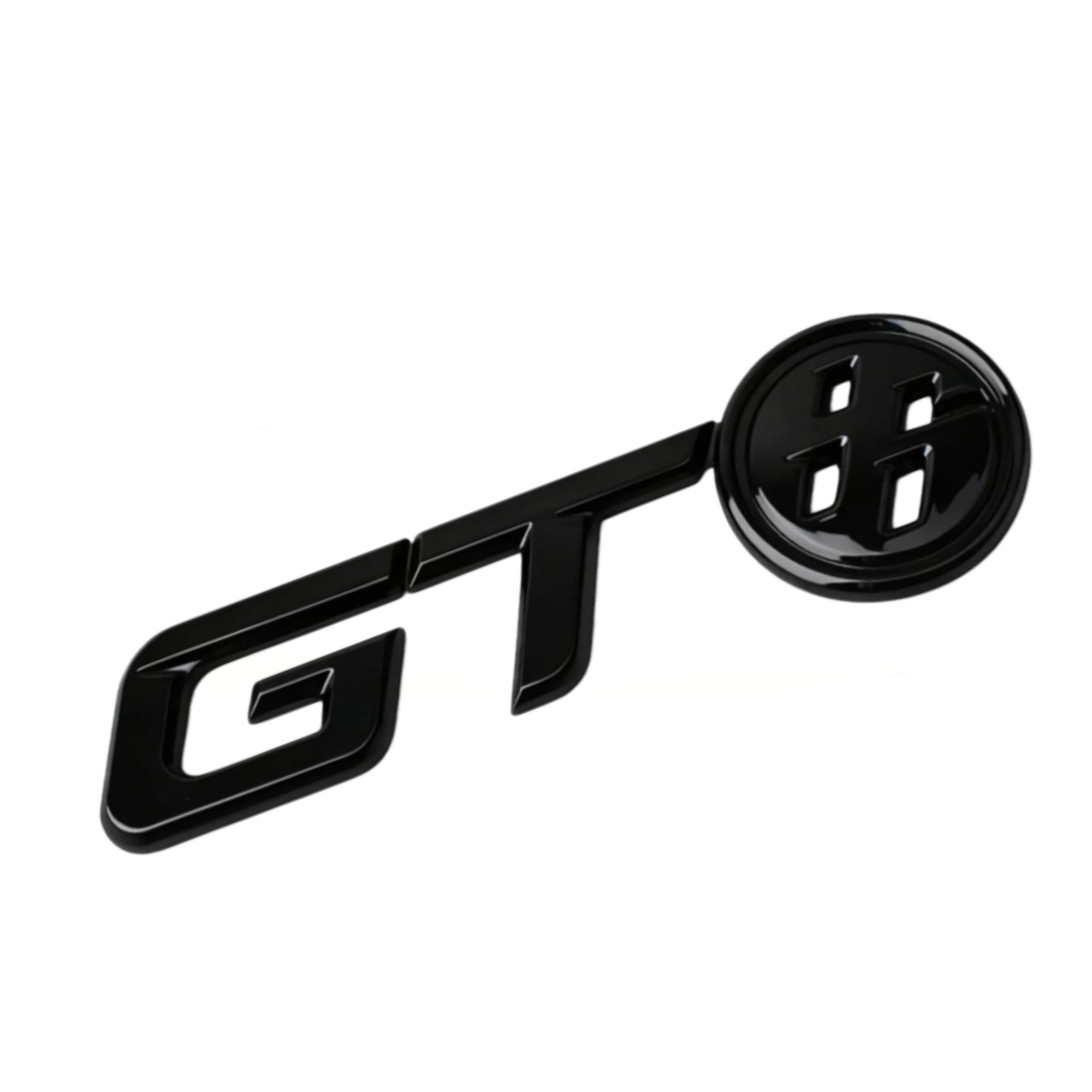 1Pc 3D Metal GT Logo Car Hood Fender Trunk Rear Bonnet Nameplate Decal Emblem Badge Sticker
