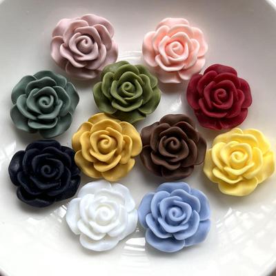 10 bucăți frumos trandafir rășină stras decorare nuntă flori album de însemnări bijuterii accesorii DIY rășină spate plat