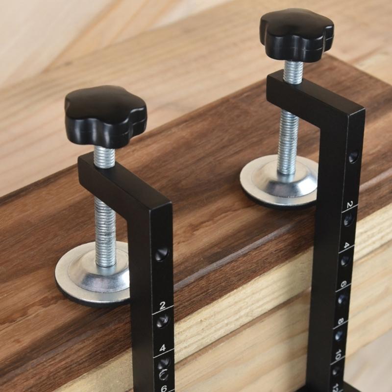 Verstellbare Schraubzwinge Halterung Schrank Werkzeug Montageclip Tischklemme für Schreibtisch Tisch Werkbänke Stuhl Einfach zu bedienen