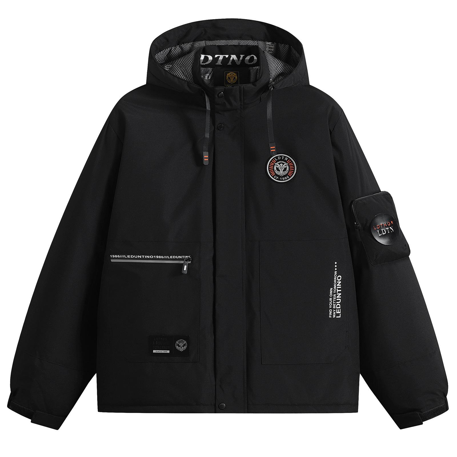 

New Winter Men s Parka Hooded Thickened Cotton Coat Cotton Jacket Casual Fashionable Jacket Men 3XL