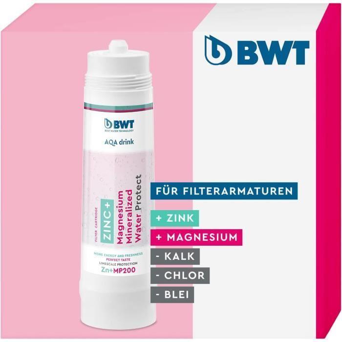 Cartouche filtrante - BWT - AQA drink Zinc Magnésium - Réduit les polluants - Élimine le calcaire - 600 litres