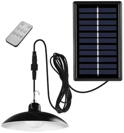 Lampa Żyrandol Led Panel Solarny Kemping Żarówka