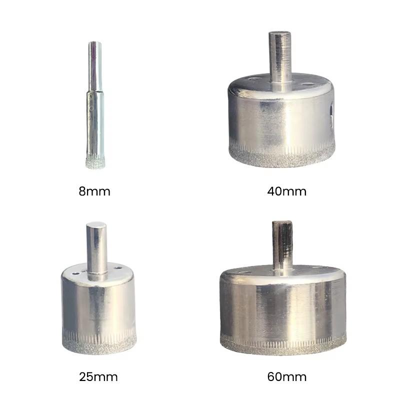 10/15 Piece Tile Drill Bit Set Diamond Coated Tile Marble Glass Ceramic Hole Saw Drill Bit Electric Drill Tool Accessories